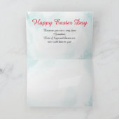 Carte Bunny célèbre le jour de Pâques (Intérieur)