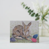 Carte Bunny de Pâques (Debout devant)