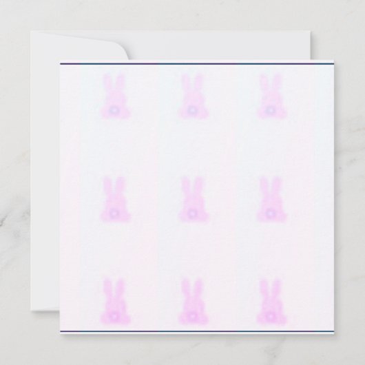Carte Bunny de Pâques (Dos)