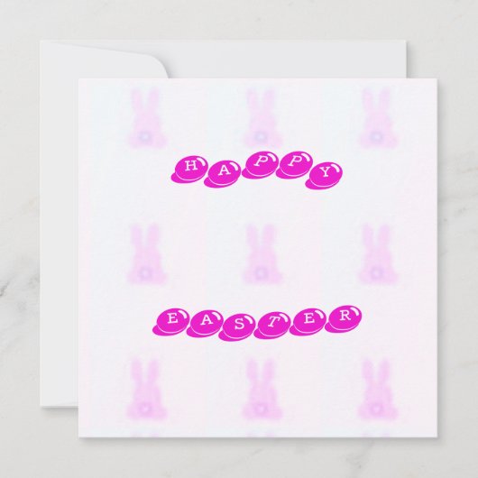 Carte Bunny de Pâques (Devant)