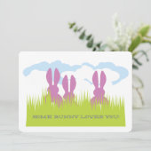 Carte Bunny de Pâques (Debout devant)