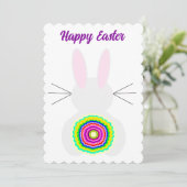 Carte Bunny de Pâques (Debout devant)