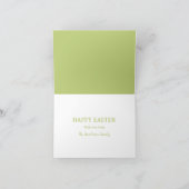 Carte Bunny de Pâques et Boho Fleur sauvage (Intérieur)