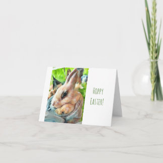 Carte Bunny de Pâques Hoppy