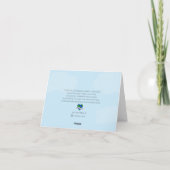 Carte Bunny de Pâques Hoppy (Dos)