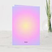 Carte Bunny de Pâques Pretty Pastel (Dos)