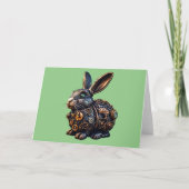 Carte Bunny de Pâques Steampunk (Devant)