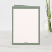 Carte Bunny Ears personnalisables Beagle Pâques (Dos)