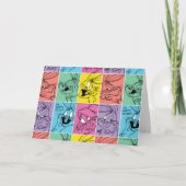 Carte BUNNY™ - Expressions de blocs de couleur (Devant)