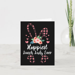 Carte Bunny Leopard La Dame de Déjeuner La Journée de Pâ