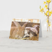 Carte Bunny Love (Fleur jaune)