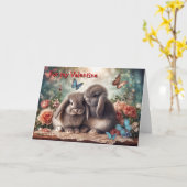 Carte Bunny Love (Fleur jaune)