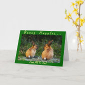 Carte BUNNY LOVE Wild Rabbit Collection (Fleur jaune)