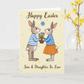 Carte Bunny Love Woven Basket Card (Fleur jaune)