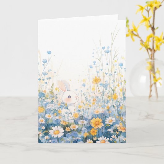 Carte Bunny Meadow Mayhem (Fleur jaune)