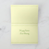 Carte Bunny Pâques vintage (Intérieur)