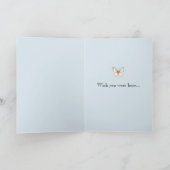 Carte Bunny Rabbit Butterfly Missing You (Intérieur)