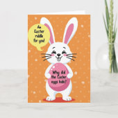 Carte Bunny Riddle Fun Spring Card (Devant)