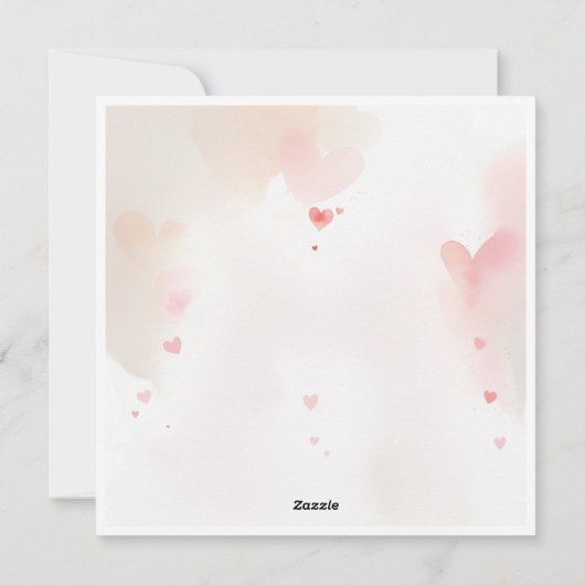 Carte Bunny romantique (Dos)