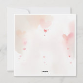 Carte Bunny romantique - Pour toujours votre (Dos)