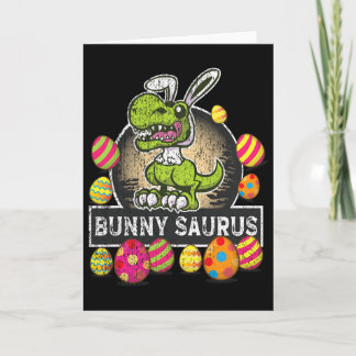 Carte Bunny Saurus Trex Happy Eastrawr Bunny Dino Kids B