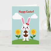 Carte Bunny Springtime Scene Card (Devant)