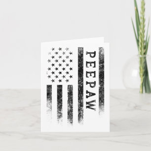Carte Bunnyaw Drapeau Américain Patriotique Fête Des Pèr