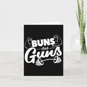 Carte Buns Et Armes De Fitness Drôle