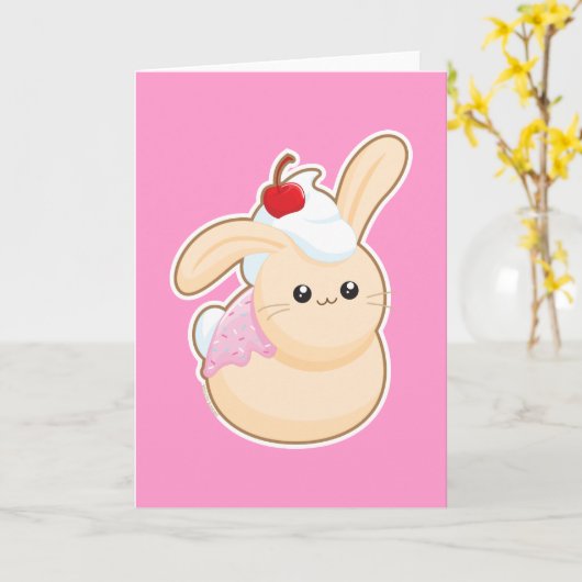 Carte Buns sucrés (Fleur jaune)