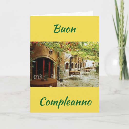 CARTE "BUON COMPLEANNO" *****ITALIEN**** ANNIVERSAIRE (Devant)