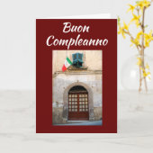 CARTE "BUON COMPLEANNO" *****ITALIEN**** ANNIVERSAIRE (Fleur jaune)