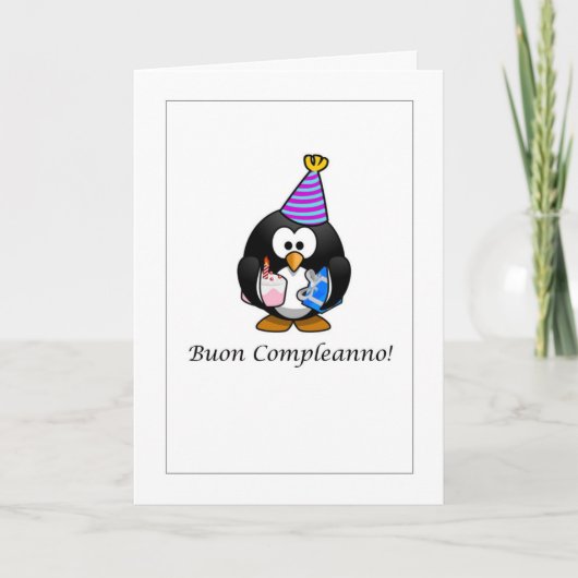 Carte Buon Compleanno - joyeux anniversaire dans la (Devant)