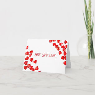 Carte Buon compleanno, Joyeux anniversaire italien