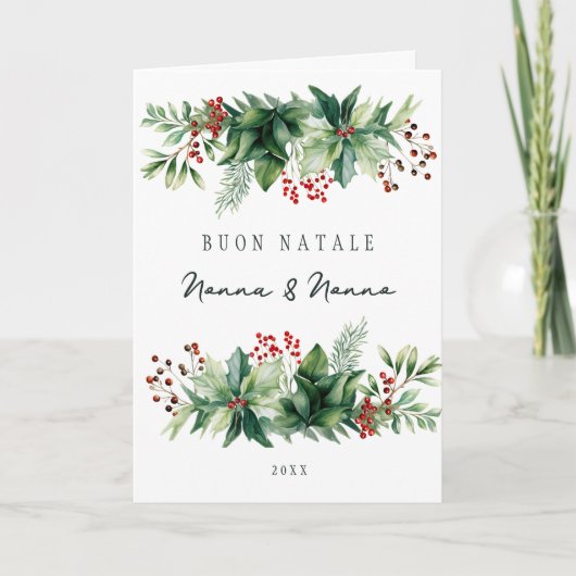 Carte Buon Natale Holiday (Devant)