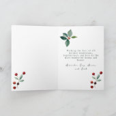 Carte Buon Natale Holiday (Intérieur)