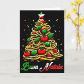 Carte Buon Natale Italian Pasta Christmas Tree Xmas For (Fleur jaune)