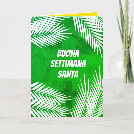 Carte Buona Settimana Père Noël Semaine sainte (Devant)