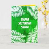 Carte Buona Settimana Père Noël Semaine sainte (Fleur jaune)