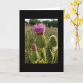 Carte Burdock Thistle (Fleur jaune)