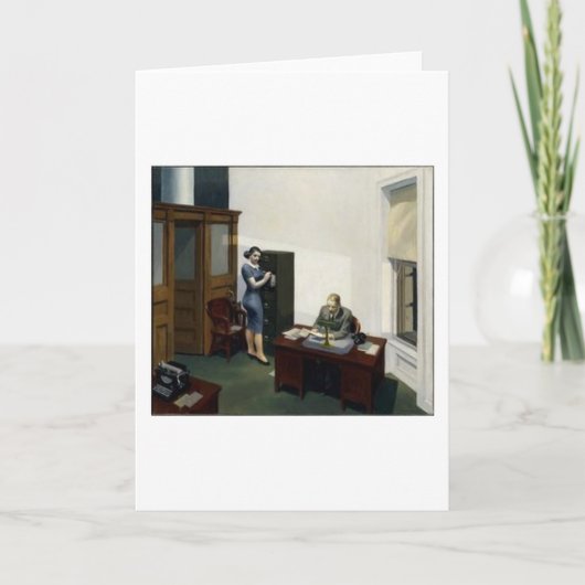 Carte Bureau de nuit - Edward Hopper (Devant)