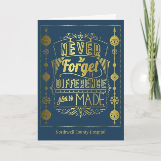 Carte Bureau des bénévoles du personnel de Noël (Devant)