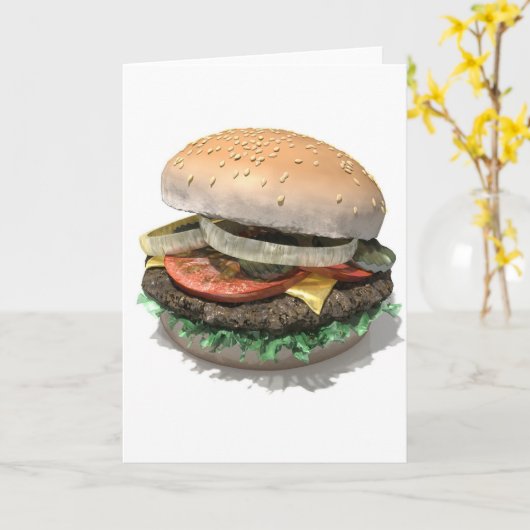 Carte Burger (Fleur jaune)