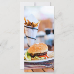 Carte Burger et frites