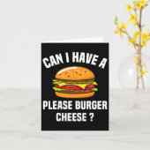 Carte Burger Fromage Hamburger Fromage Bbq Funny Sa (Fleur jaune)