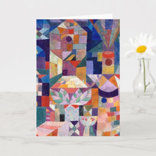 Carte Burggarten (Jardin du Château) - Paul Klee - (Petite plante)