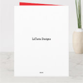 Carte Burgundy Blush Roses Greenery Mother's Day (Dos)