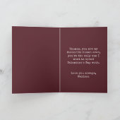 Carte Burgundy meilleure à droite de ma vie Saint Valent (Intérieur)