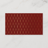 Carte Burgundy Red WineFlower Gold Botanical Table (Dos)