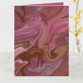 Carte Burgundy taupe Marble gift bag (Fleur jaune)