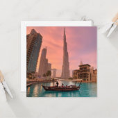 Carte Burj Khalifa (Devant/Arrière en situation)